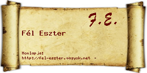 Fél Eszter névjegykártya